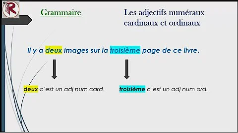 Quels sont les adjectifs numéraux ordinaux ?