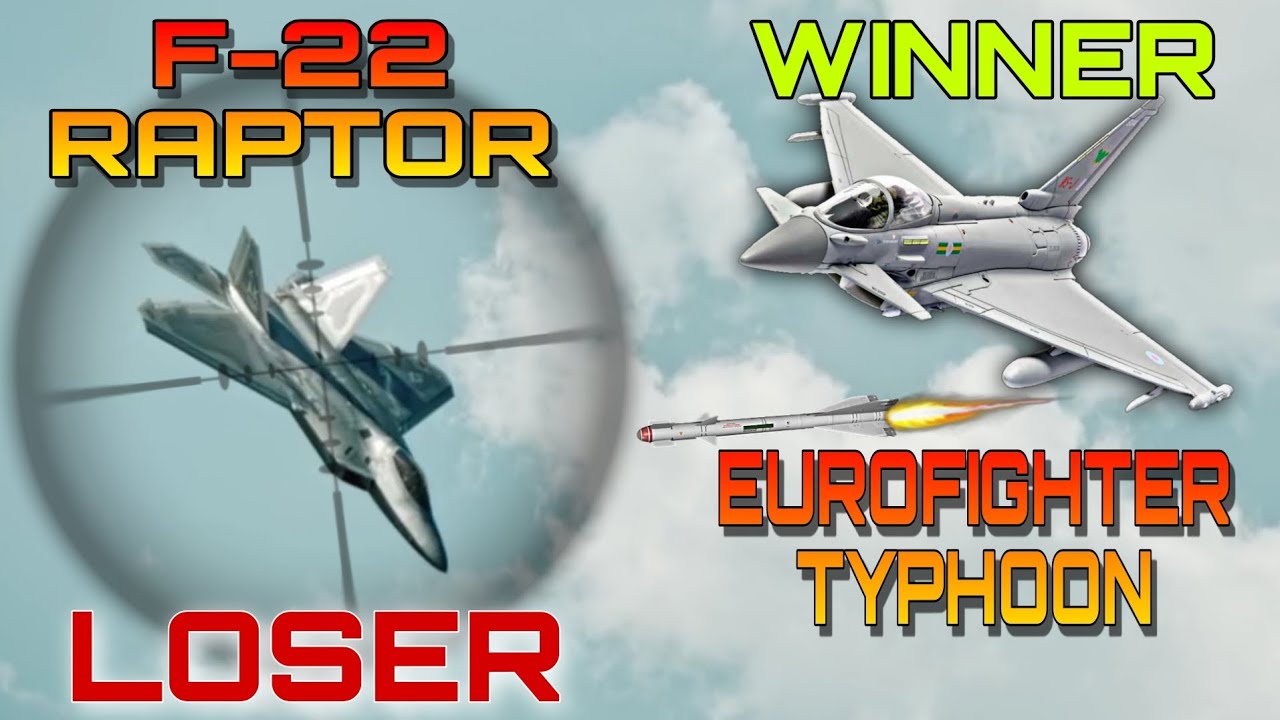 F 22 Raptor Vs Eurofighter EUROFIGHTER VENCE AL F-22 RAPTOR EN DOGFIGHTS (ALEMANIA vs ESTADOS