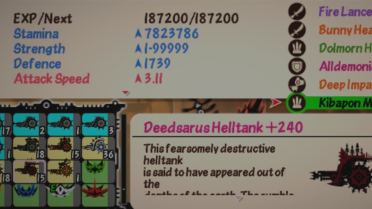 Patapon 3 Equipment Level Selector YouTube