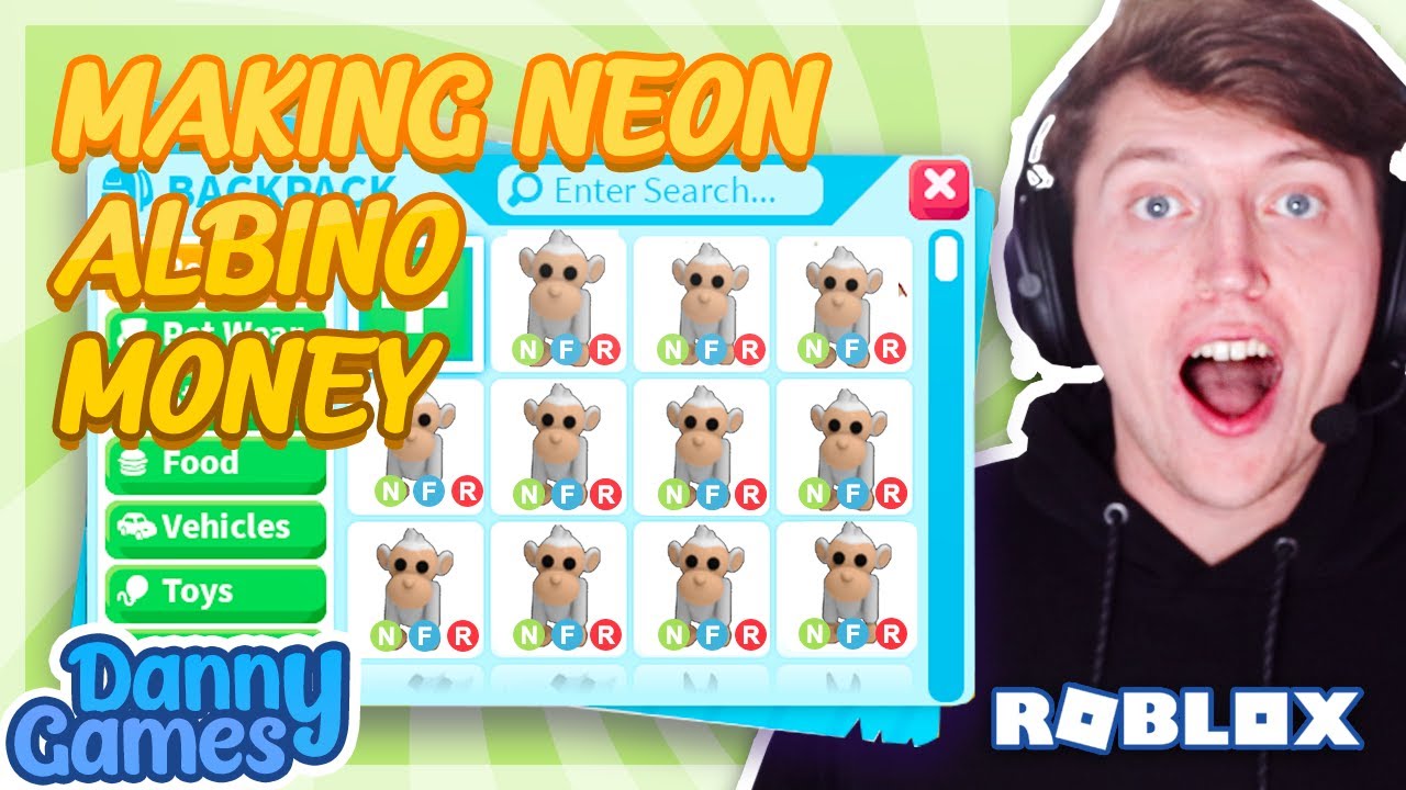 MAKING NEON ALBINO MONKEY 🐒 | Roblox Adopt Me
