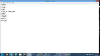 Notepad HTML! Ep 1