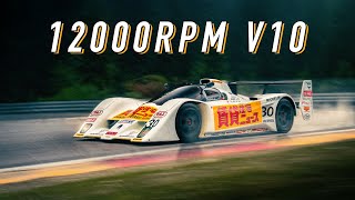 Onboard: Lola T92/10 - Group C racing on Spa - HQ V10 sound