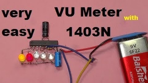 VU meter with 1403 IC very simple