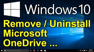 ✔️ Windows 10 - Remove Microsoft OneDrive - Save All Documents & Uninstall/Delete Microsoft OneDrive