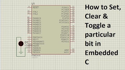 How to set, clear and toggle a bit in embedded C