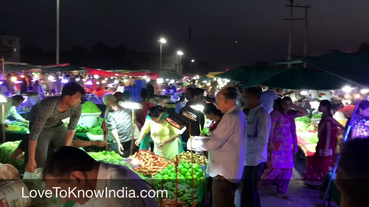 Indian Sabzi Mandi - fruit and Vegetables market