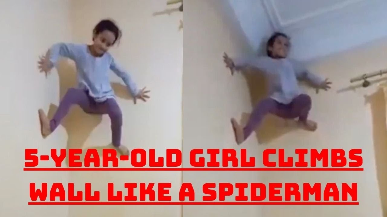 5YearOld Girl Climbs Wall Like A Spiderman; Video Will Shock You Catch News YouTube
