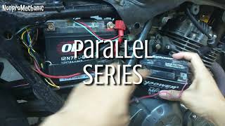 How to Install 2 Batteries in 1 Motorcycle | Tagalog