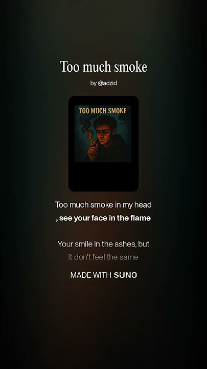 ADZID – Too Much Smoke ( Track | Emotional Emo-Rap)