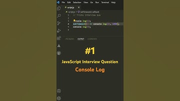 #1 JavaScript Tricky Question Series | Console Log | setTimeout #1million #js #javascript #coding