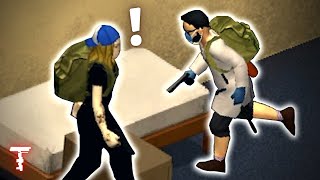 Sleeping in Project Zomboid but it gets awkward