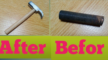iron restoration nut bolt making to hammer 🔨