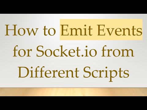 How to Emit