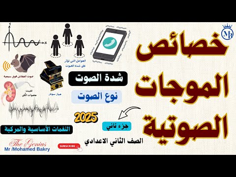 شرح درس الصوت خاصية شدة الصوت نوع الصوت وأنواع الموجات الصوتية وتطبيقاتها علوم تانية اعدادي