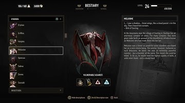 BESTIARY: Melusine (Witcher 3 In-Game Lore Read Aloud)