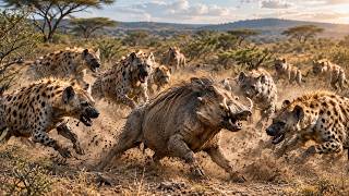 Hyenas Ambush the Warthog Family with an Unexpected Strategy