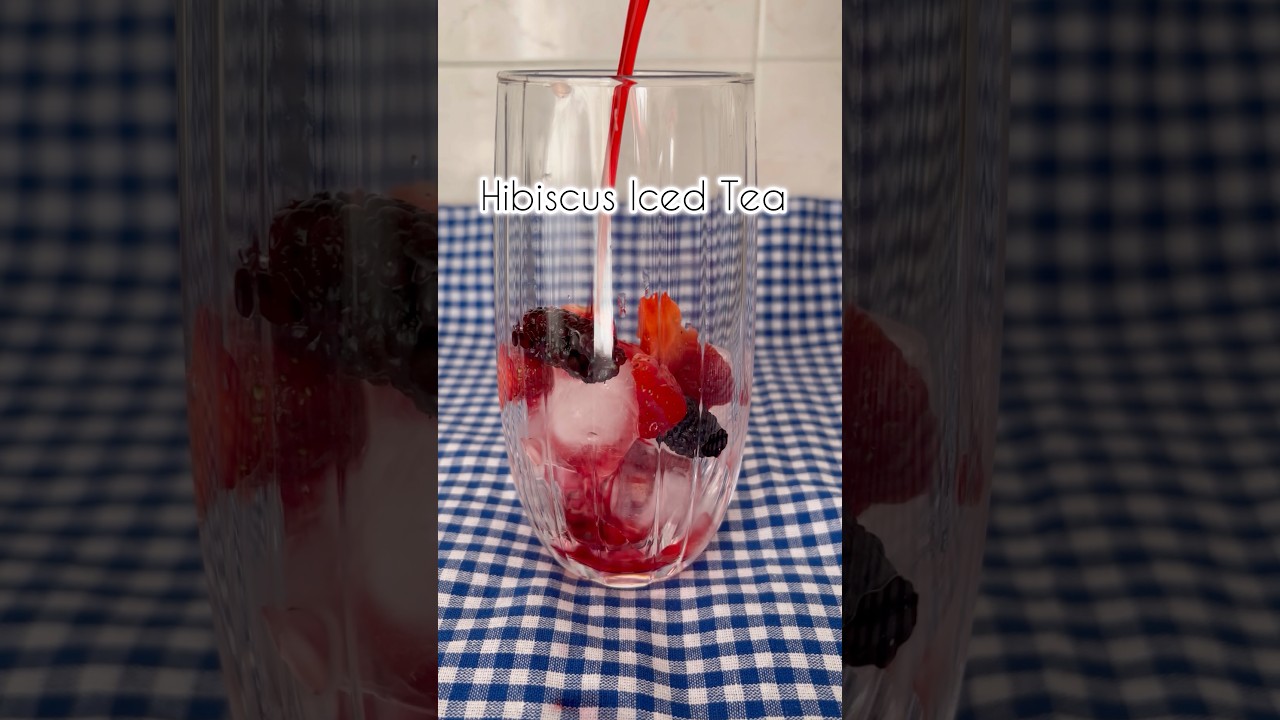Hibiscus iced tea 🥤