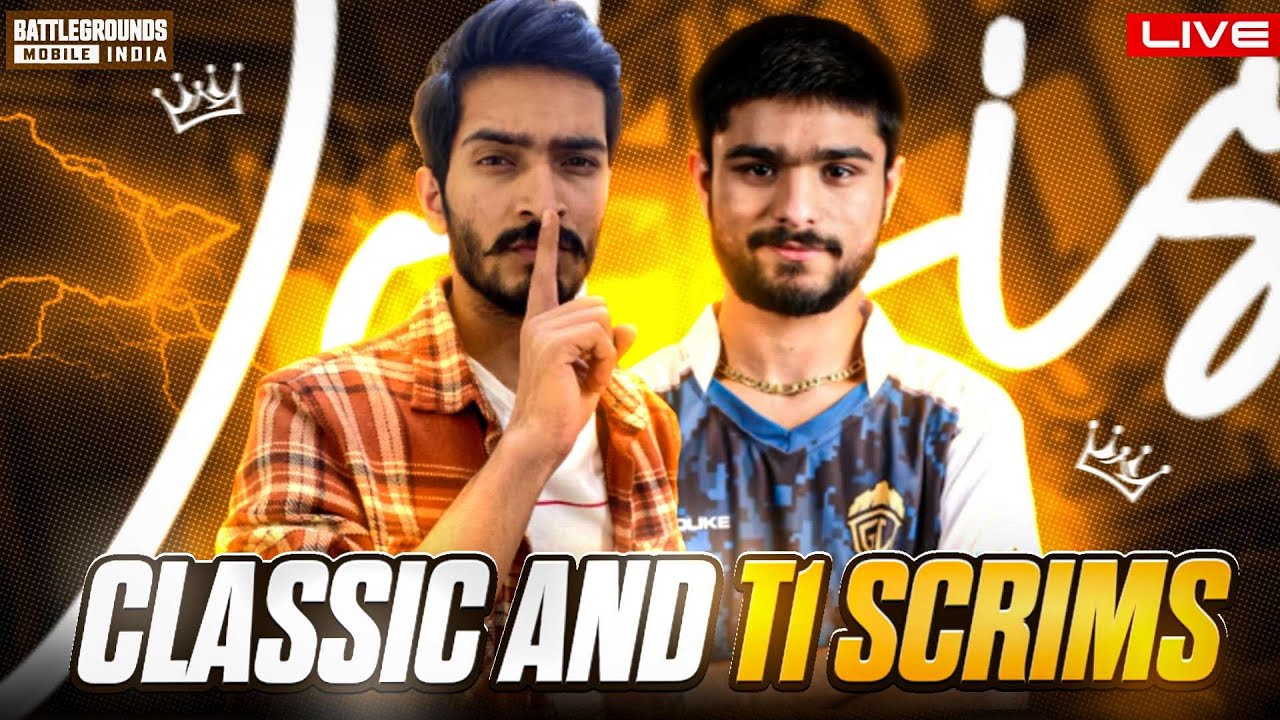 BGMI Live T1 Scrims And Classic With @LoLzZzGaming | Watch Party IQOO ...