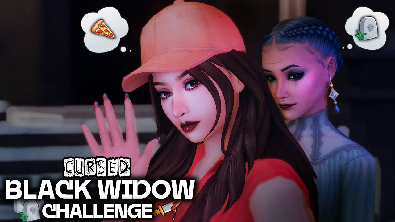 I CAME TO DELIVER 🕷️🕸️ | The Sims 4 Cursed Black Widow Challenge