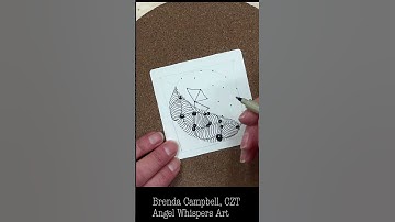 Mindful Monday 35. Draw  along with me and create this tile using the Zentangle Method. #zentangle