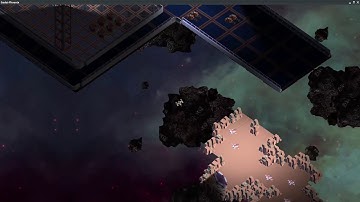 Godot Dev - Parallax space background with asteriods.