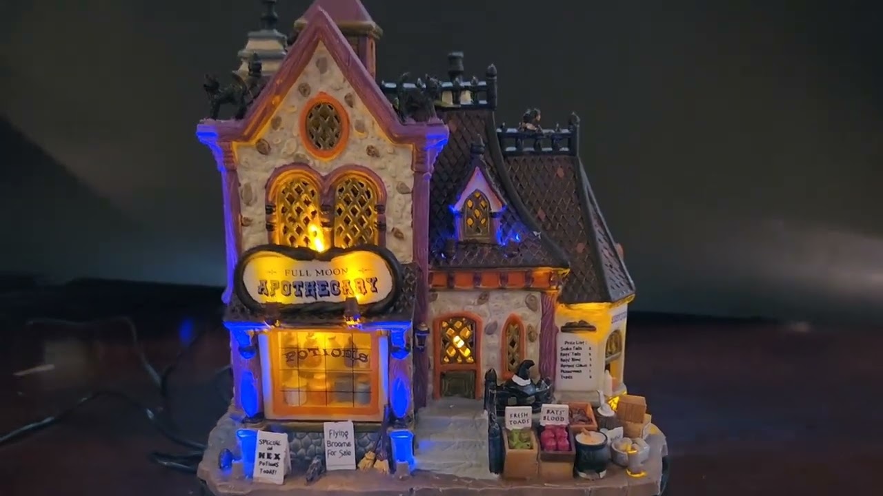 Lemax Spooky Town Full Moon Apothecary