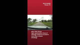 Manor Police releases video of high-speed chase with teen shooting suspects