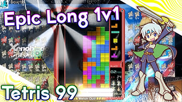 Tetris 99 Maximus - Epic Long 1v1!