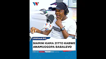 SIAMINI KAMA ZITTO KABWE ANAMUOGOPA BABALEVO 