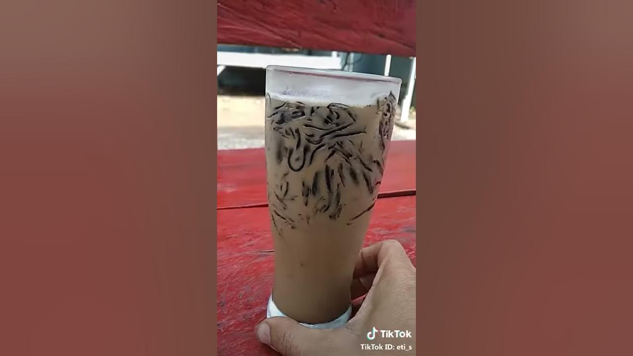 Cara membuat es capucino cincau