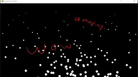 Pygame - Particle Test