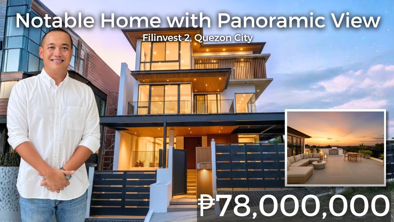 House Tour 403 |  Modern Contemporary Home with Panoramic View For Sale in Filinvest 2, Quezon City