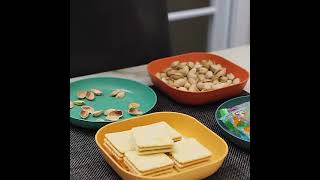 This Kitchen Gadget Is A Game Changer! Snack Plates Set With Stand #shorts