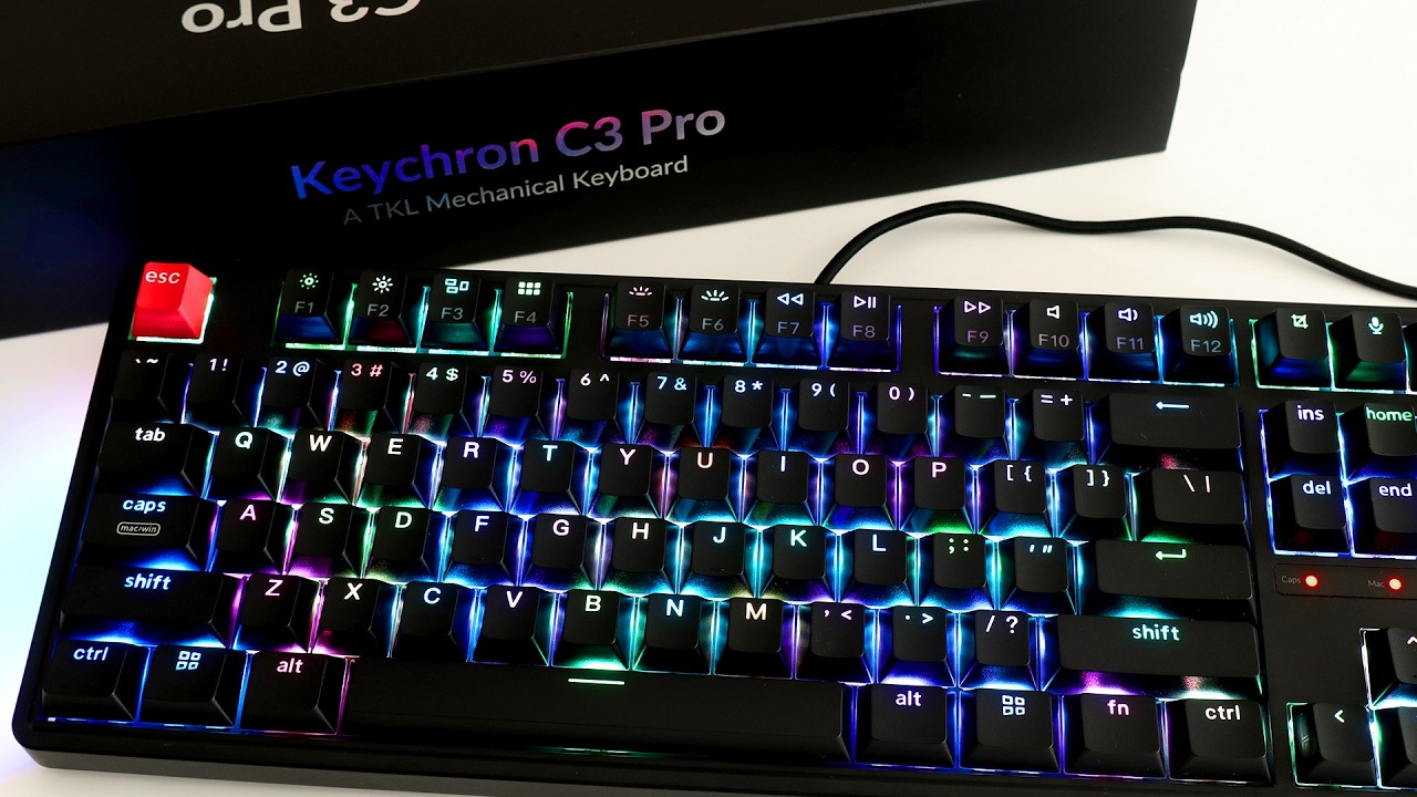 Keychron C3 Pro 8K TKL Keyboard (Red Switch) – Overview & Sound