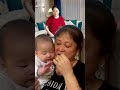 baby playing with grandma 😂 할머니 밥 훔쳐 먹는 아기, 귀여운 잔소리 모드 발동 😂❤️💜