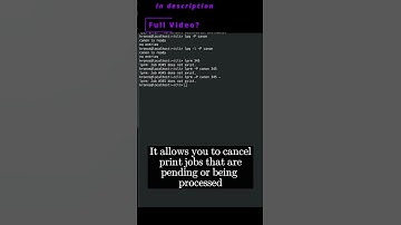 🐧 Linux CLI 52c 🐧 lprm command 🐧 #linux #shell #cli #konsole #ubuntu #fedora #opensuse