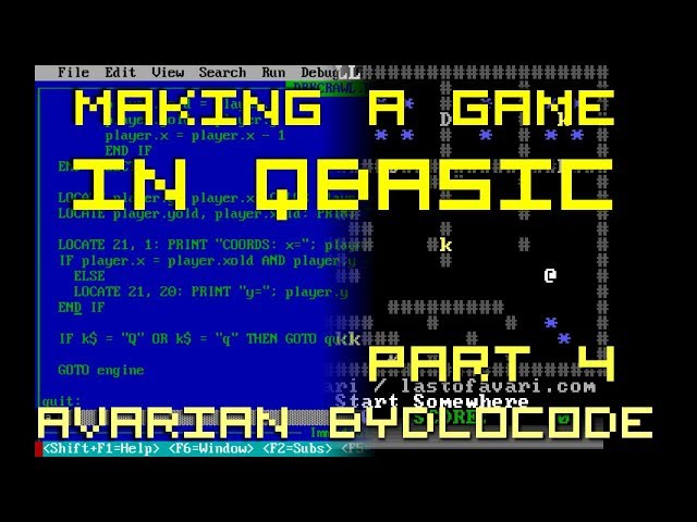 Making a QBASIC game part 4/? class=