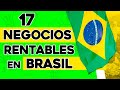 ✅ 17 Ideas de Negocios Rentables en Brasil con Poco Dinero 🤑