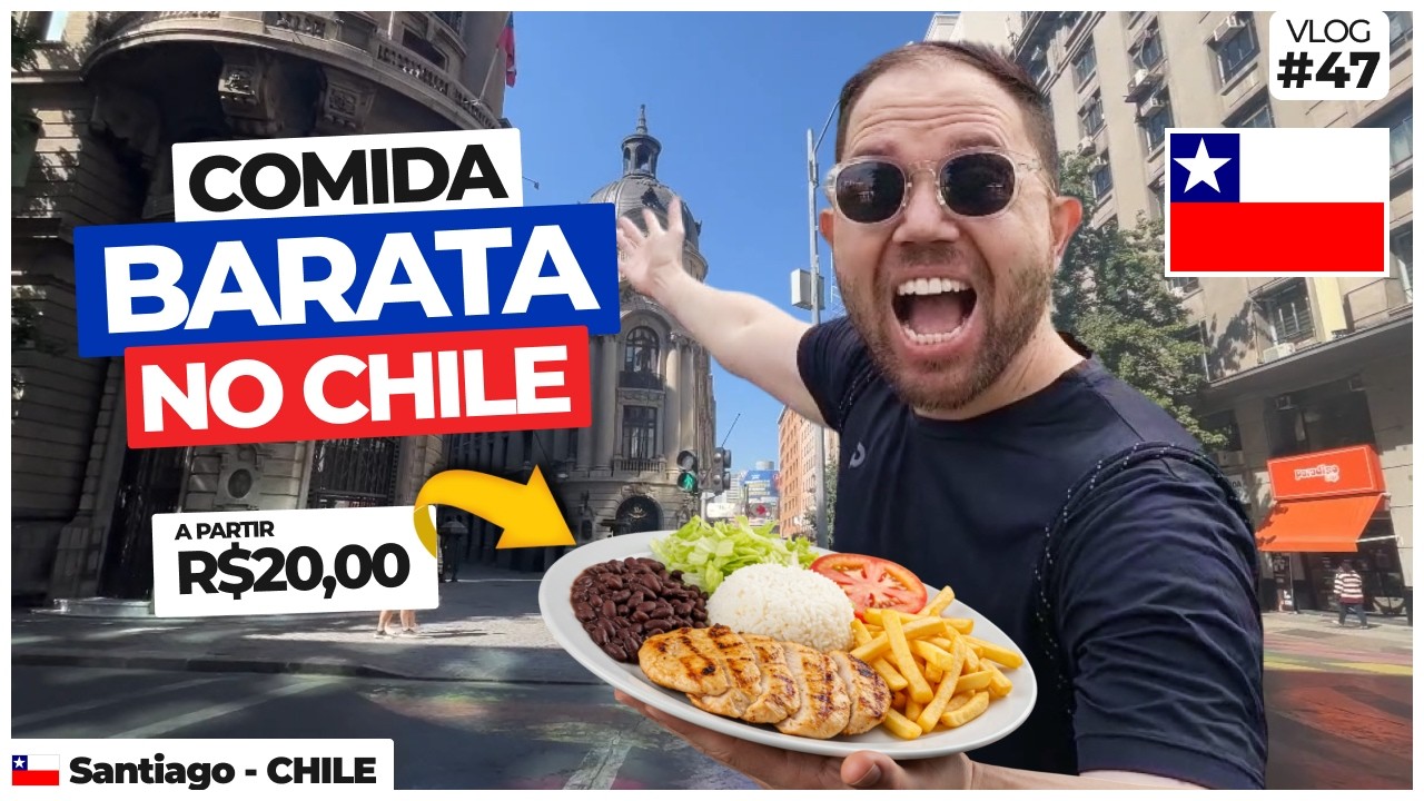 🇨🇱ONDE COMER BARATO EM SANTIAGO DO CHILE | Almoço a R$20 existe mesmo ou É MENTIRA?