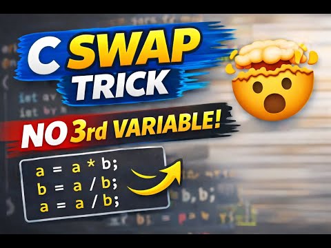 SWAP two variables using Multiplication & Division Method in C #swapvariables #cprogramming