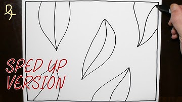 Spiral Drawing | Falling Leaves 3D Abstract Pattern / Satisfying and Relaxing Art Technique