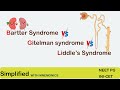 Ref:xtO8dPPuRaw Bartter syndrome , gitelman syndrome , liddle's syndrome | simplified for neet pg | inicet