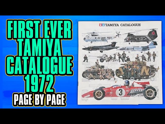 Tamiya Catalogue 1972 - First Ever scale model kit Catalog Vintage
