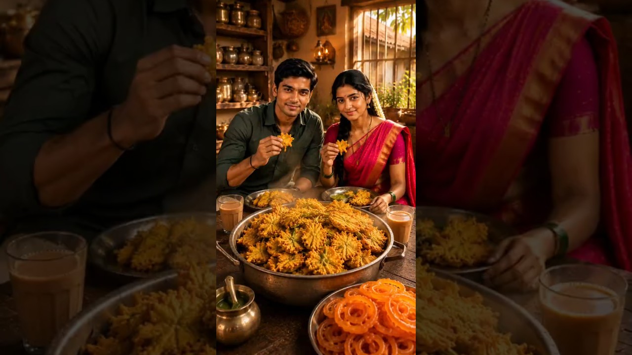 When Rain Brought Love & Hot Pakoras  | Beautiful Indian Village Story। 썸네일
