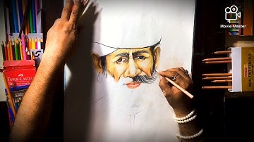 How To Draw Face In Pencil Colours || Artem learning part-13 || by Sai Rattan Rajesh