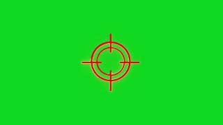 Red Target Icon Animation Green Screen Motion Graphic Overlay Free Download