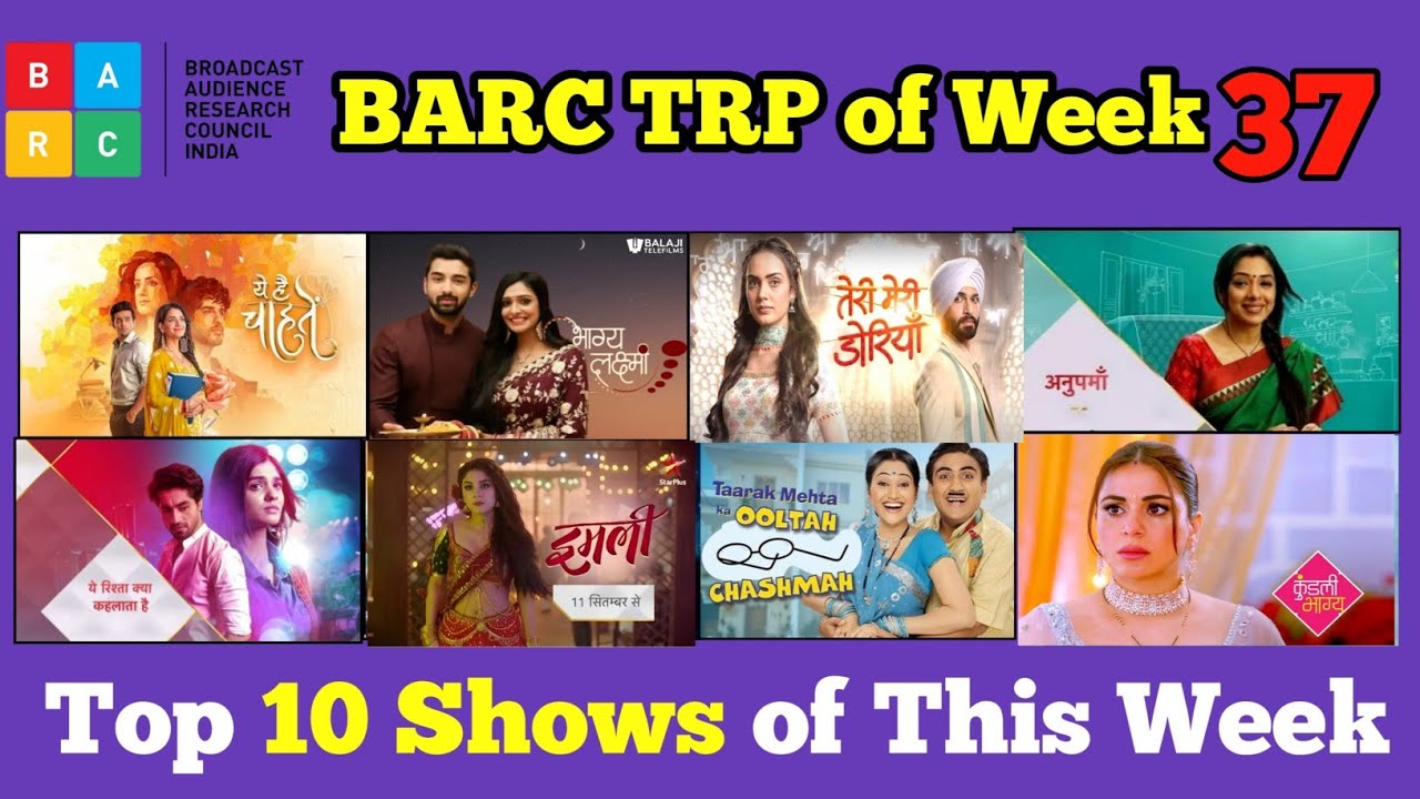 😱BARC TRP Report of Week 37 (2023) : Top 10 Shows of this Week
