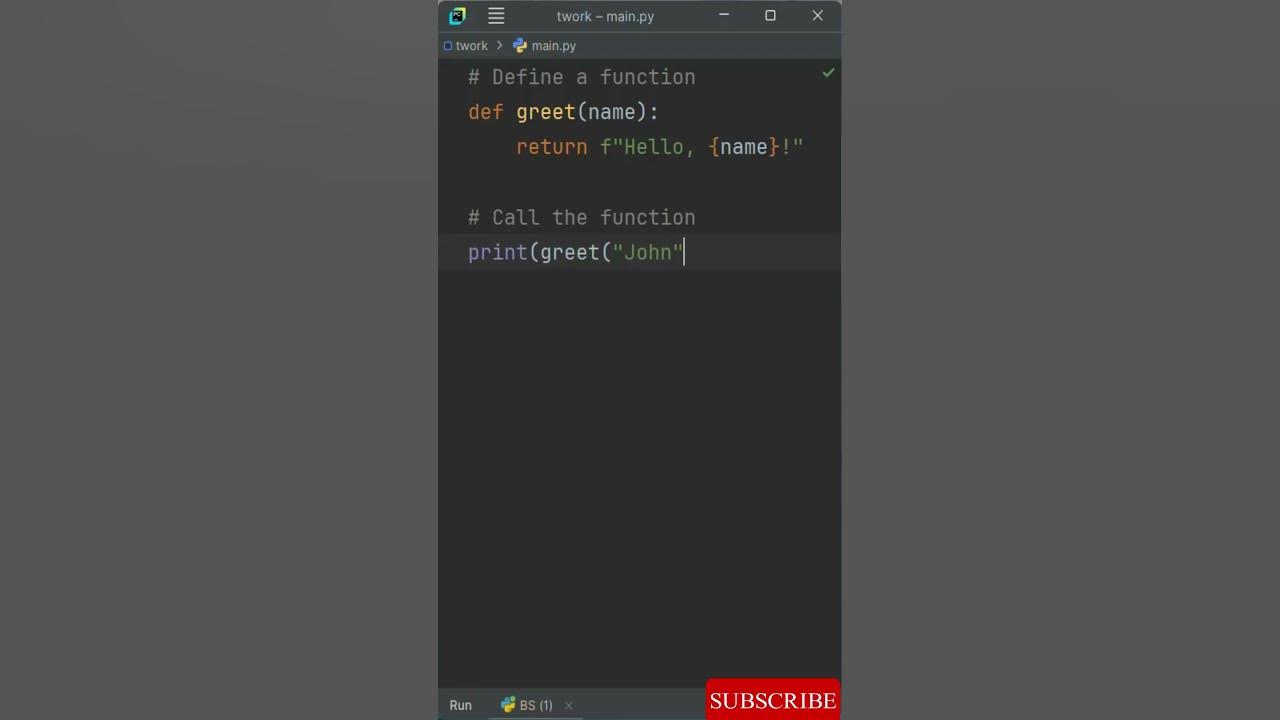 What Is A Simple Function In Python