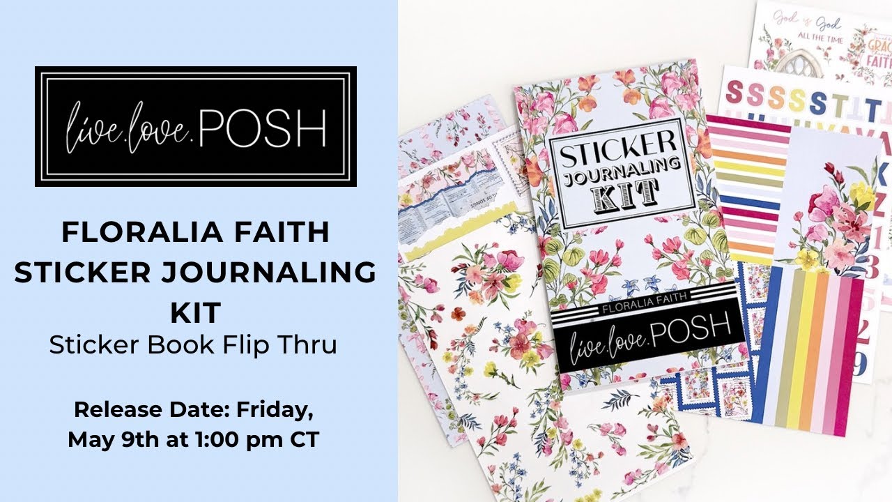 FLORALIA FAITH STICKER JOURNALING KIT FLIP THROUGH
