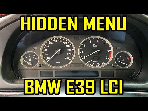 BMW E39 LCI Hidden Menu All Codes